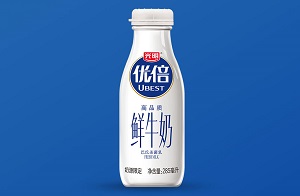 优倍高品质鲜牛奶玻璃瓶285ml_光明订鲜牛奶每日配送到户