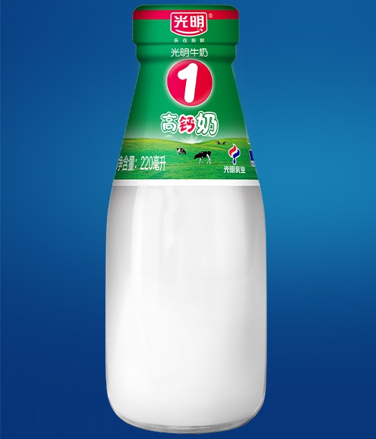 光明订鲜牛奶—光明1号高钙牛奶220ml，巴氏鲜奶每日送达-第2张图片-牛奶网