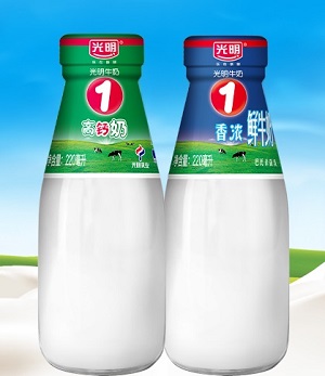 光明订鲜牛奶—光明1号高钙牛奶220ml，巴氏鲜奶每日送达