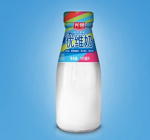 光明订购鲜奶—优维鲜牛奶195ml瓶装，每日送货上门